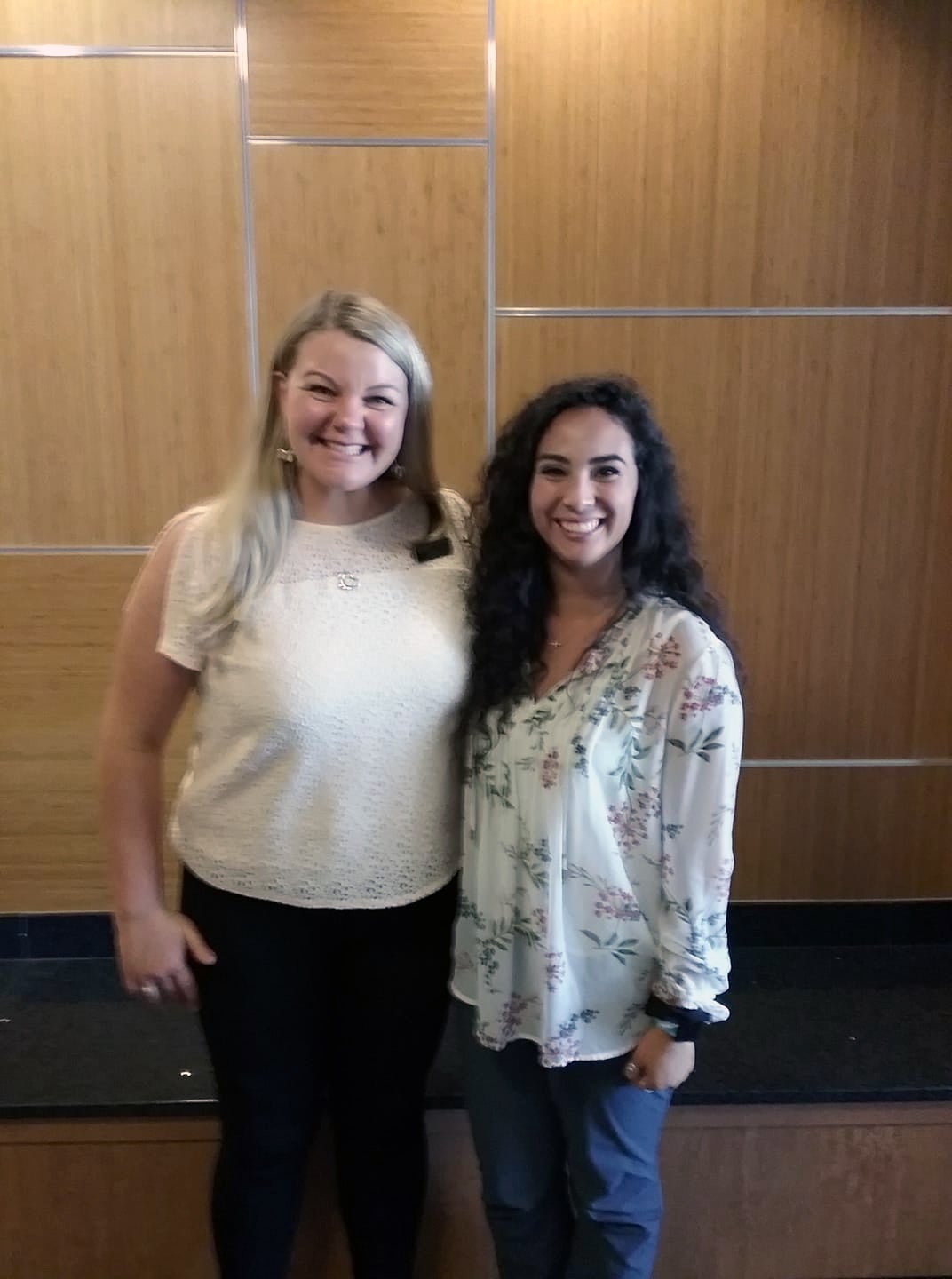Maddy Hiatt (right) and JoAnna Schisel, president of the Idaho Athletic Trainers' Association posing