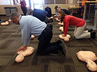 CPR training at COBE Boise State University 2-1-2016