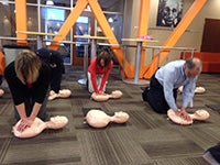 CPR training at COBE Boise State University 2-1-2016