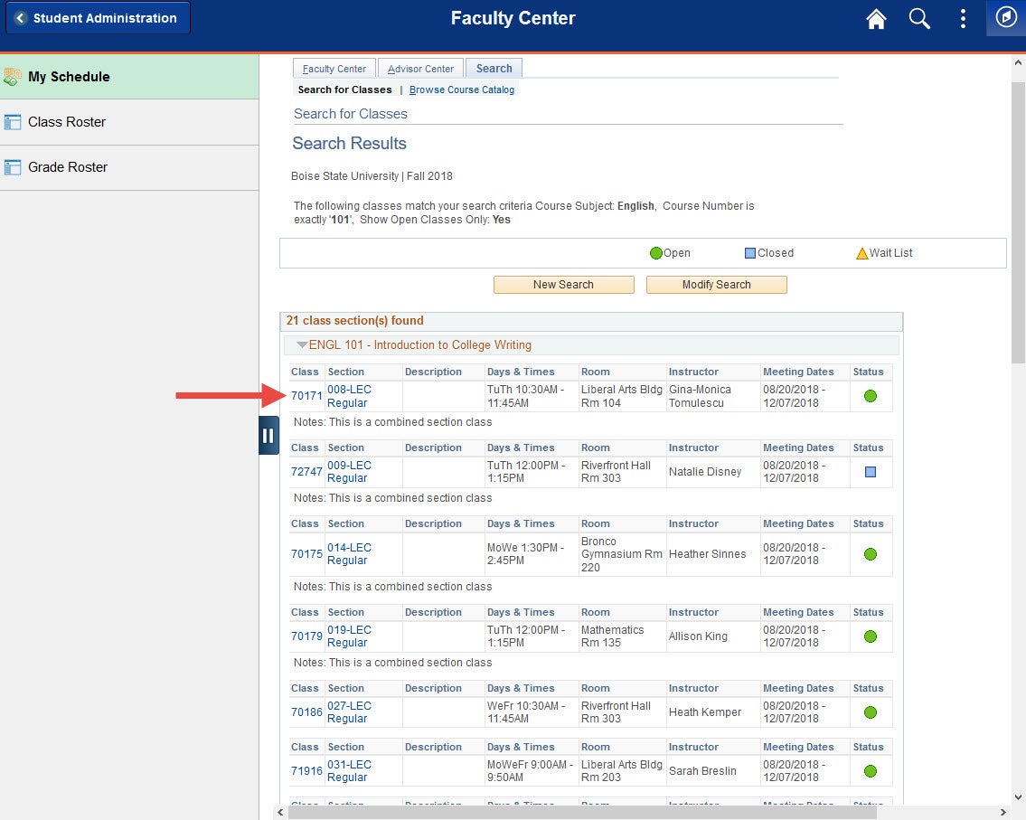 example of link to click for more options