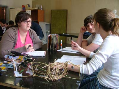 foundationshomepage students discussing in class